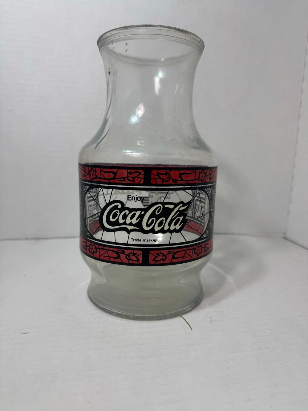 Coca-Cola Godfather's Pizza Glass Pitcher Vintage